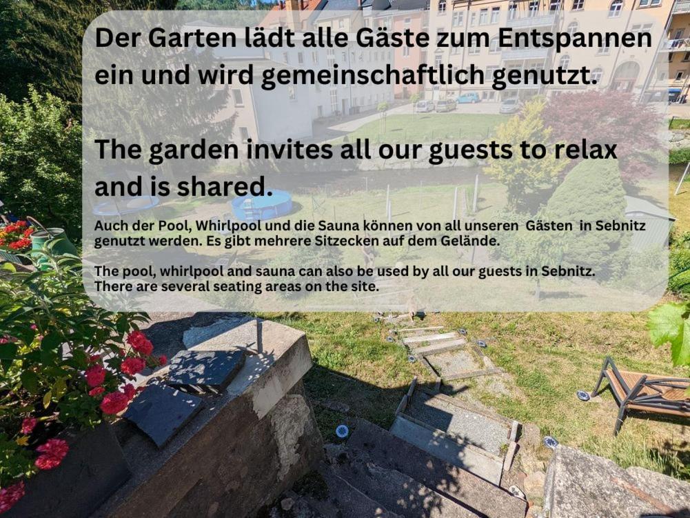 Zi2 - Urlaubsmagie - Whirlpool, Sauna Und Garten Apartment Sebnitz Luaran gambar